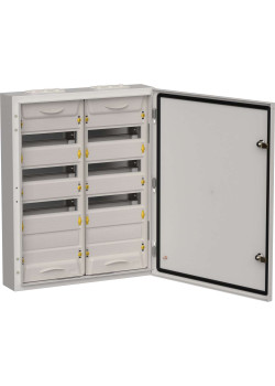 TITAN 5 Корпус металлический ЩРн-96 (2х48) 710х570х140мм IP54 серый (одна дверь) IEK