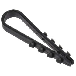 Дюбель-хомут 12-6мм для плоского кабеля нейлон белый (100шт/упак) GENERICA