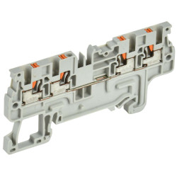 ARMAFIX Клемма пружин. Push-in CP-MC 4 вывода 1,5мм2 серая IEK