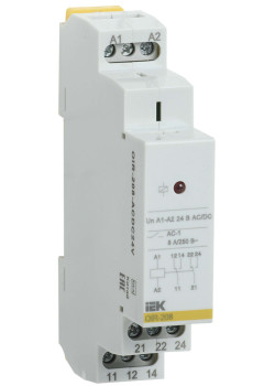 Реле промежуточное модульное OIR 2 контакта 8А 24В AC/DC IEK