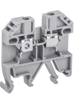 Клемма винтовая КВИ-2,5мм2 серая IEK