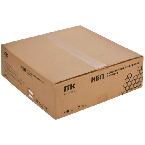 ITK ELECTRA OR ИБП однофазный онлайн 10кВА/10кВт 2U LCD дисплей 192-240VDC клеммная колодка без АКБ с регулируемым зарядным устройством USB EPO RS232 SNMP слот Rack/Tower
