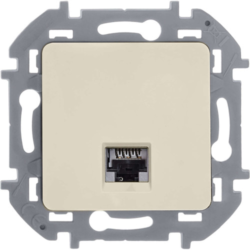 INSPIRIA Розетка компьютерная RJ45 категория 6 UTP слоновая кость