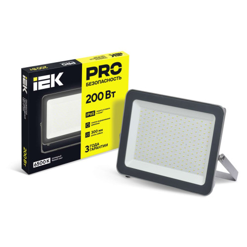 Прожектор светодиодный СДО 07-200 IP65 серый IEK Прожектор светодиодный СДО 07-200 IP65 серый IEK
