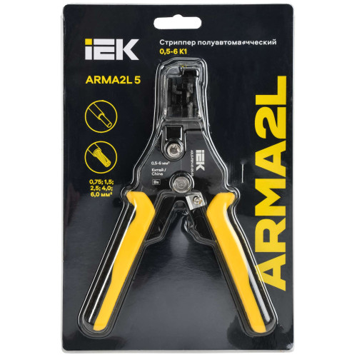 ARMA2L 5 Стриппер полуавтоматический 0,5-6 K1 IEK ARMA2L 5 Стриппер полуавтоматический 0,5-6 K1 IEK