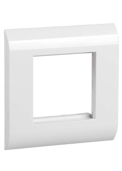 ITK Лицевая рамка для модуля Mosaic 80х80мм пластиковый суппорт белая