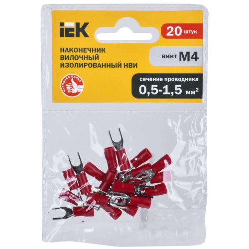Наконечник НВИ 1,25-4 вилка 0,5-1,5мм (20шт/упак) IEK