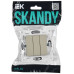 SKANDY Выключатель 3-клавишный 10А SK-V11B бежевый IEK
