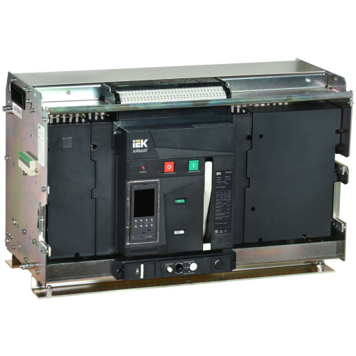 ARMAT AR-A6V TD63 3P W VR Выключатель автоматический воздушный 125кА расцепитель TD 6300А 3P выдвижной с аксессуарами ~220-240В: реле отключения, реле включения, моторный привод IEK