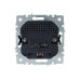 BRITE Розетка 1-местная с заземлением с защитными шторками 16А с USB A+A 5В 2,1А РЮш10-1-БрКр бежевый IEK