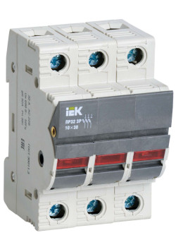 Предохранитель-разъединитель с индикацией ПР32 3P 10х38 32А IEK