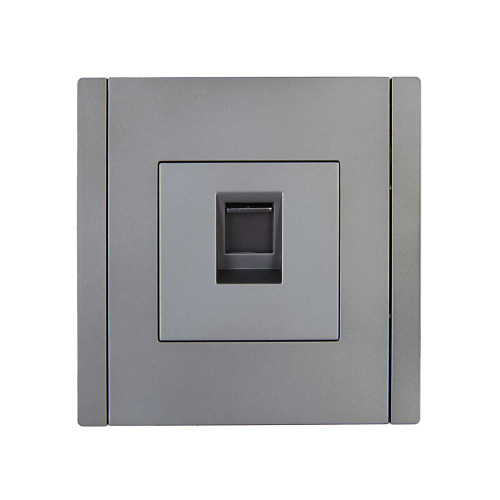 FORTE&PIANO Розетка компьютерная RJ45 кат.6 FP531 сталь IEK