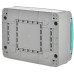 TEKFOR Корпус пластиковый КМПн-12 IP65 зеленая прозрачная дверь IEK