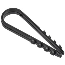 Дюбель-хомут 11-18мм для круглого кабеля нейлон серый (100шт/упак) GENERICA