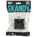 SKANDY Розетка с заземлением без защитных шторок 16А SK-R05T титан IEK