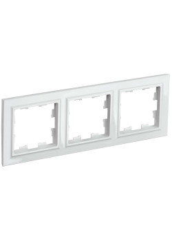BRITE Рамка 3-местная РУ-3-БрБ белый IEK