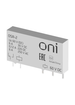 Реле ультратонкое OSR-2 1 перекидной контакт 60В DC ONI