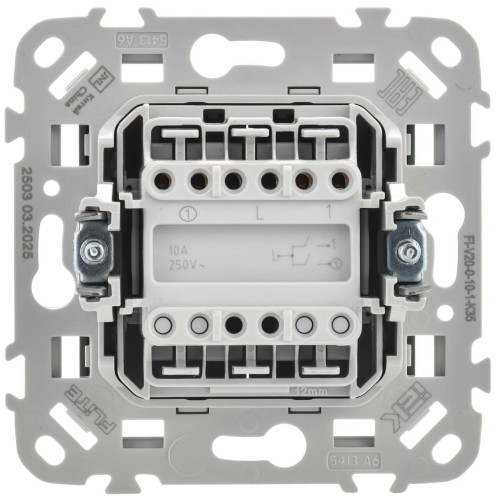 FLITE Выключатель 2-клавишный 10А ВС12-1-0-ФлМ маренго IEK