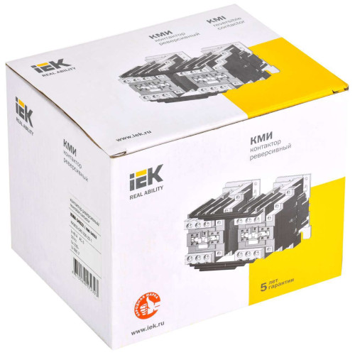 Контактор КМИ-34032 реверс 40А 230В/АС3 2NO;2NC IEK