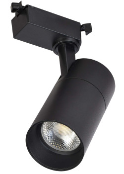 Светильник светодиодный трековый ДТО 1302 20Вт 4000К однофазный 24град черный IEK