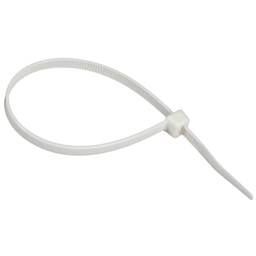 Хомут P6.6 самозатухающий белый 4,8х200мм IEK