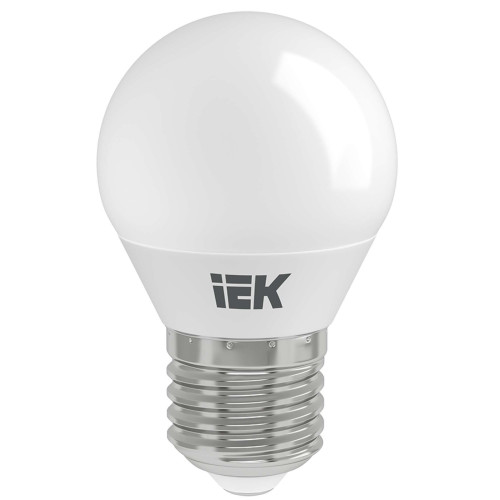 Лампа светодиодная G45 шар 5Вт 230В 6500К E27 IEK
