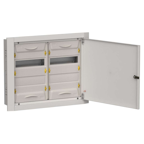TITAN 5 Корпус металлический ЩРв-48 (2х24) 505х625х130мм IP31 серый (одна дверь) IEK