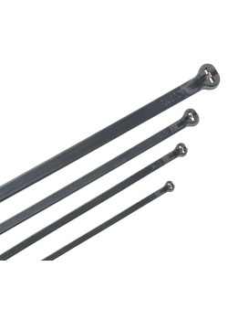 Хомут кабельный усиленный Хку 2,5х100мм со стальным замком черный (100шт) IEK