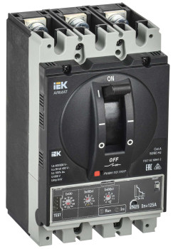 ARMAT Автоматический выключатель в литом корпусе 3P типоразмер A 85кА 125А расцепитель электронный стандартный IEK