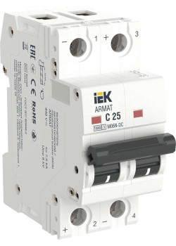 ARMAT Автоматический выключатель M06N-DC 2P C 25А IEK