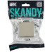 SKANDY Розетка 1-местная с заземлением с защитными шторками и крышкой 16А IP44 SK-R11B бежевый IEK
