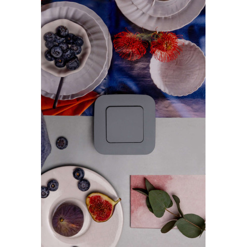 FLITE Рамка 1-местная РУ-1-А-ФлС серый IEK