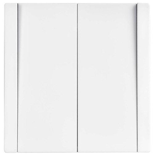 FORTE&PIANO Выключатель 2-клавишный 10А FP205M металл белый IEK