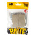BRITE Выключатель 2-клавишный с индикацией 10А ВС10-2-1-БрШ шампань IEK