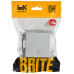 BRITE Выключатель 1-клавишный с индикацией 10А ВС10-1-1-БрА алюминий IEK