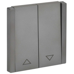 FORTE&PIANO Выключатель жалюзи 10А FP511 сталь IEK