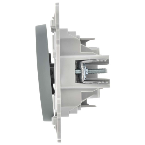 FLITE Выключатель 1-клавишный 10А ВС11-1-0-ФлС серый IEK