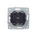 BRITE Розетка 1-местная с заземлением с защитными шторками и крышкой 16А IP44 РСбш10-3-44-БрМ маренго IEK