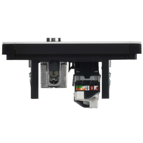 FORTE&PIANO Розетка двойная TV+RJ45 кат.5E FP236M металл белый IEK