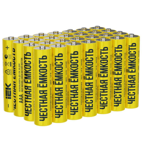 Батарейка щелочная Alkaline LR03/AAA (28/бокс) IEK