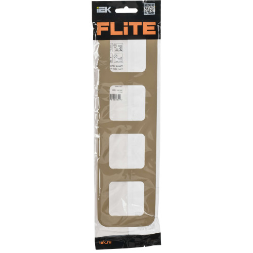 FLITE Рамка 4-местная РУ-4-А-ФлХ хаки IEK