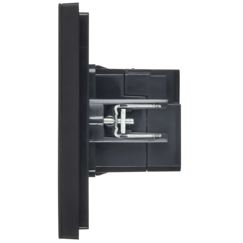 FORTE&PIANO Розетка USB A+A 3,1А FP149M металл черный IEK FORTE&PIANO Розетка USB A+A 3,1А FP149M металл черный IEK