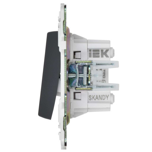 SKANDY Выключатель 2-клавишный перекрестный 10А SK-V06T титан IEK