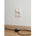 BRITE Розетка 1-местная с заземлением с защитными шторками и крышкой 16А IP44 РСбш10-3-44-БрЖ жемчуг IEK