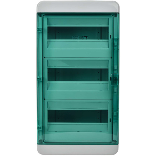 TEKFOR Корпус пластиковый КМПн-36 IP65 зеленая прозрачная дверь IEK