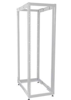 ITK Стойка открытая монтажная двухрамная LINEA F 24U 600x800мм с регулируемой глубиной серая