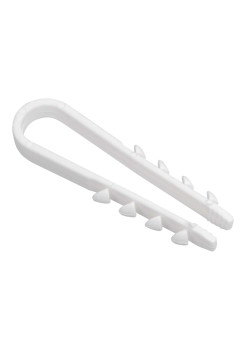 Дюбель хомут 19-25мм нейлон белый (100шт) IEK