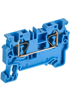ARMAFIX Клемма пружинная CX4 BU 4мм2 проходная синяя IEK