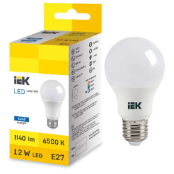 LED Bulb A60 12W 6500K E27 IEK