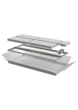 ITK Дверь перфорированная двустворчатая для шкафа LINEA N 24U 600мм серая